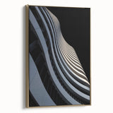 Urban Architectural Wall Art – Curved High-Rise Minimalist Print