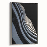 Urban Architectural Wall Art – Curved High-Rise Minimalist Print