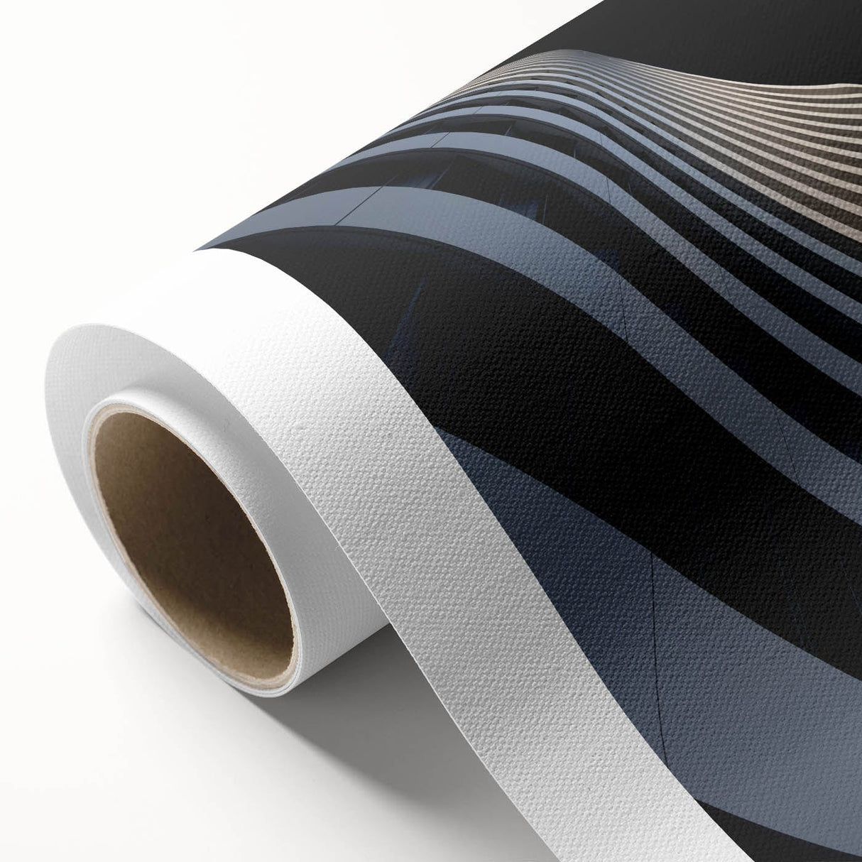Urban Architectural Wall Art – Curved High-Rise Minimalist Print