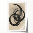 Abstract Geometric Framed Art – Minimalist Wall Art in Black & Gray