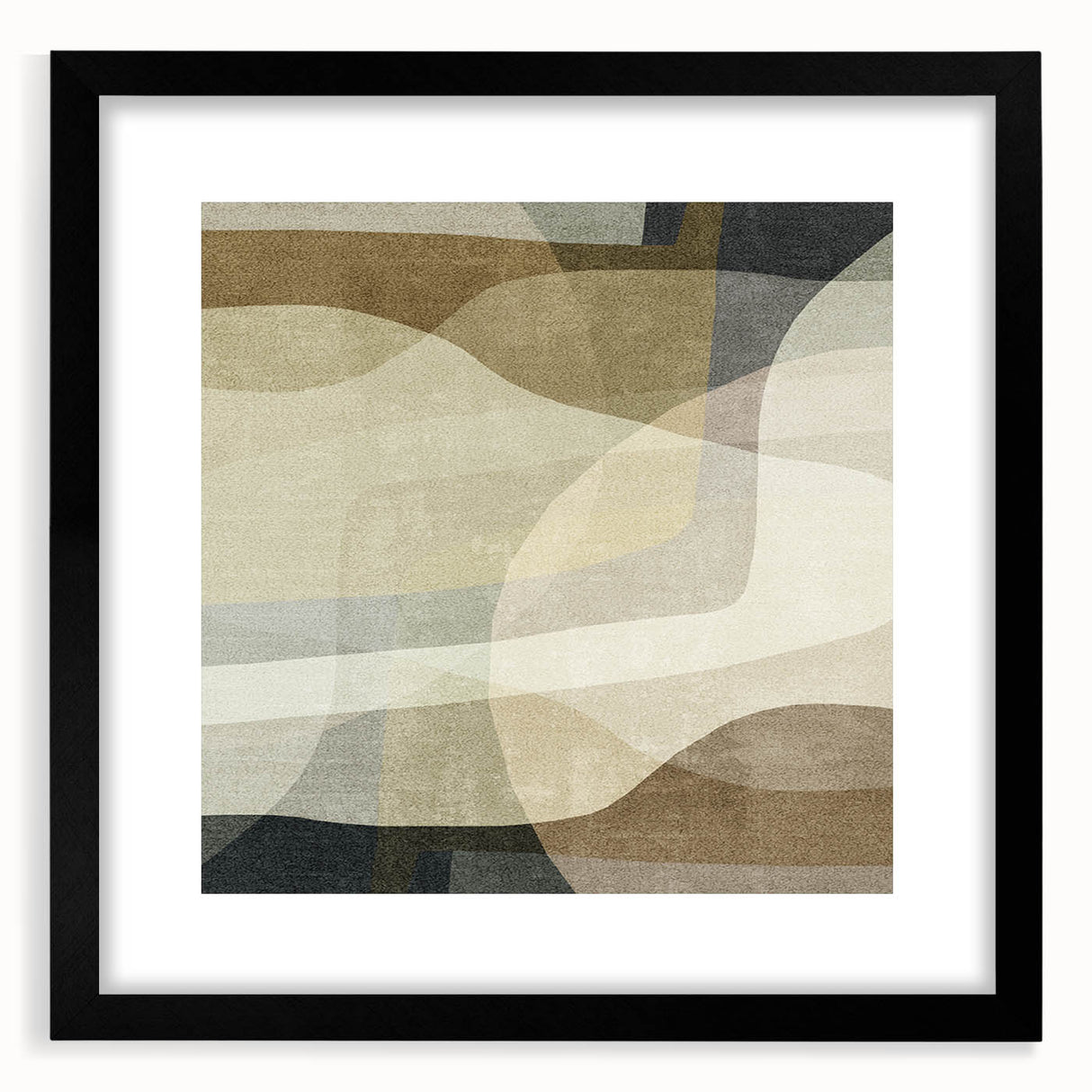 Earthen Harmony Abstracts – Minimalist Earth Tone Wall Art