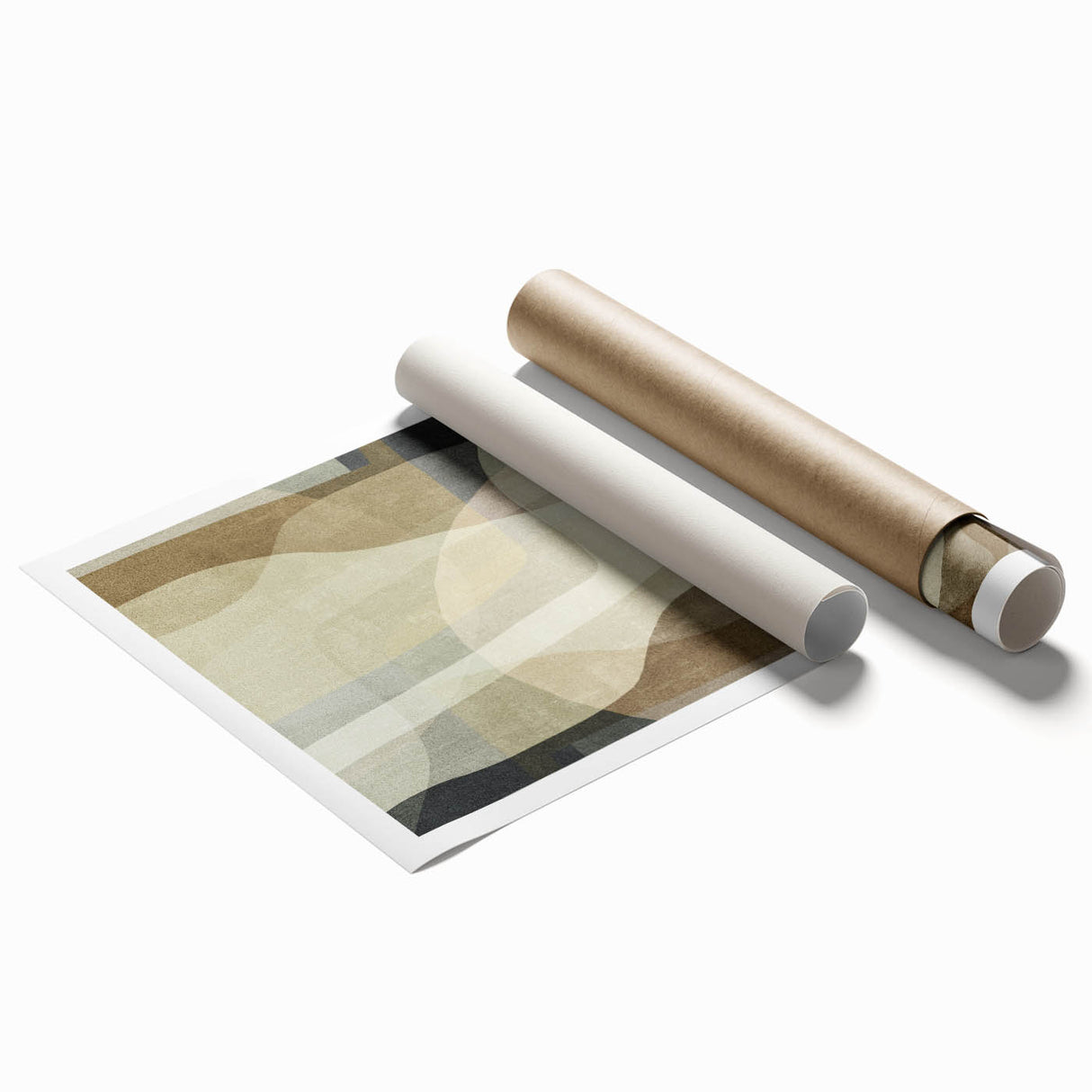Earthen Harmony Abstracts – Minimalist Earth Tone Wall Art