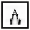 Minimalist Pier in Mist - Black and White Fine Art Photography