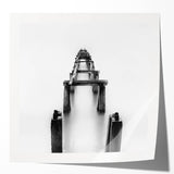 Minimalist Pier in Mist - Black and White Fine Art Photography