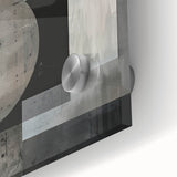 Contemporary Minimalist Wall Art – Geometric Black & Gray Print