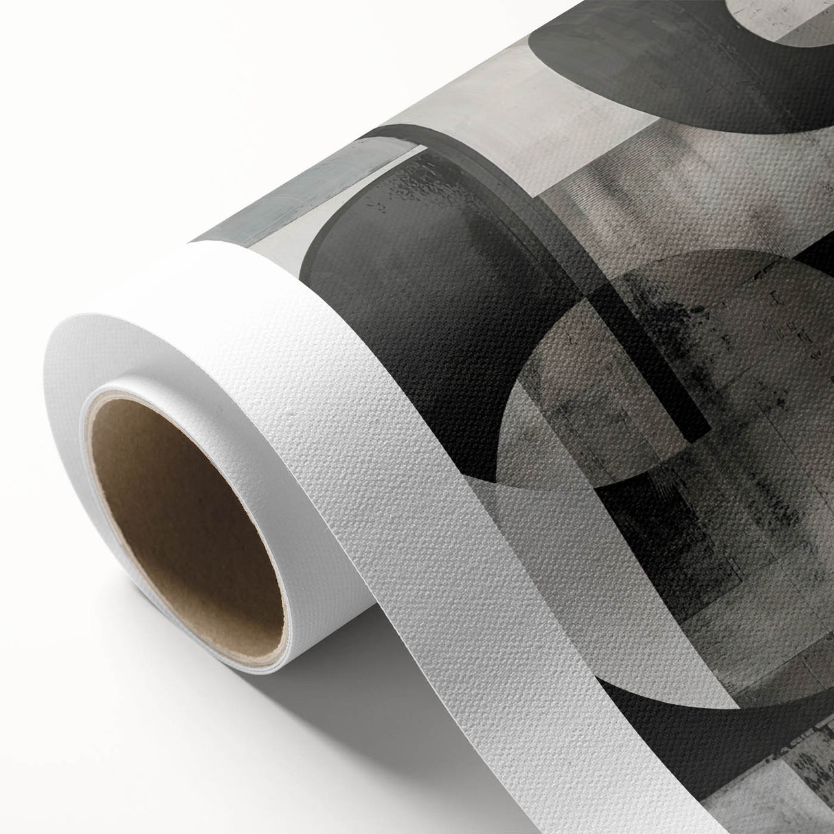 Contemporary Minimalist Wall Art – Geometric Black & Gray Print