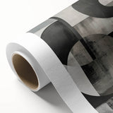 Contemporary Minimalist Wall Art – Geometric Black & Gray Print