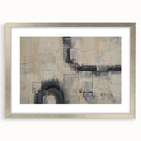 Minimalist Moody Modern Wall Art - Abstract Beige & Gray Print