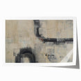 Minimalist Moody Modern Wall Art - Abstract Beige & Gray Print