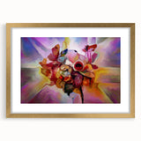 Fluid Art Paintings for Walls in Multicolor Hues - Modern Fluid Art Prints