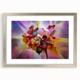 Fluid Art Paintings for Walls in Multicolor Hues - Modern Fluid Art Prints