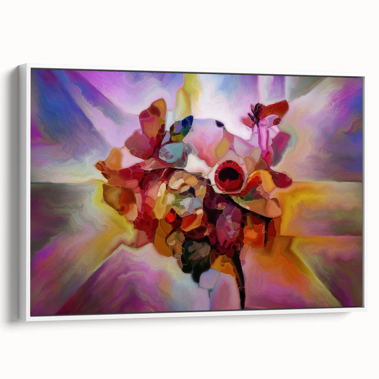 Fluid Art Paintings for Walls in Multicolor Hues - Modern Fluid Art Prints