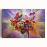 Fluid Art Paintings for Walls in Multicolor Hues - Modern Fluid Art Prints