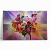 Fluid Art Paintings for Walls in Multicolor Hues - Modern Fluid Art Prints