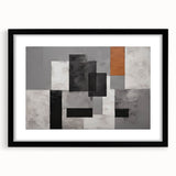 Moody Modern Wall Art – Abstract Geometric Canvas for Stylish Spaces