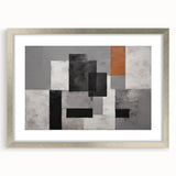 Moody Modern Wall Art – Abstract Geometric Canvas for Stylish Spaces