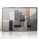 Moody Modern Wall Art – Abstract Geometric Canvas for Stylish Spaces