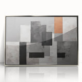 Moody Modern Wall Art – Abstract Geometric Canvas for Stylish Spaces