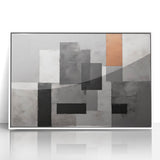 Moody Modern Wall Art – Abstract Geometric Canvas for Stylish Spaces