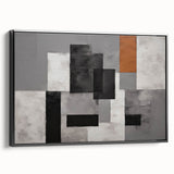 Moody Modern Wall Art – Abstract Geometric Canvas for Stylish Spaces