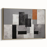 Moody Modern Wall Art – Abstract Geometric Canvas for Stylish Spaces