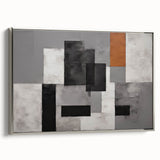 Moody Modern Wall Art – Abstract Geometric Canvas for Stylish Spaces
