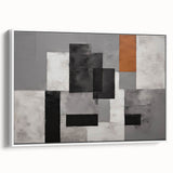 Moody Modern Wall Art – Abstract Geometric Canvas for Stylish Spaces