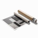 Moody Modern Wall Art – Abstract Geometric Canvas for Stylish Spaces