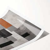 Moody Modern Wall Art – Abstract Geometric Canvas for Stylish Spaces