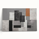 Moody Modern Wall Art – Abstract Geometric Canvas for Stylish Spaces