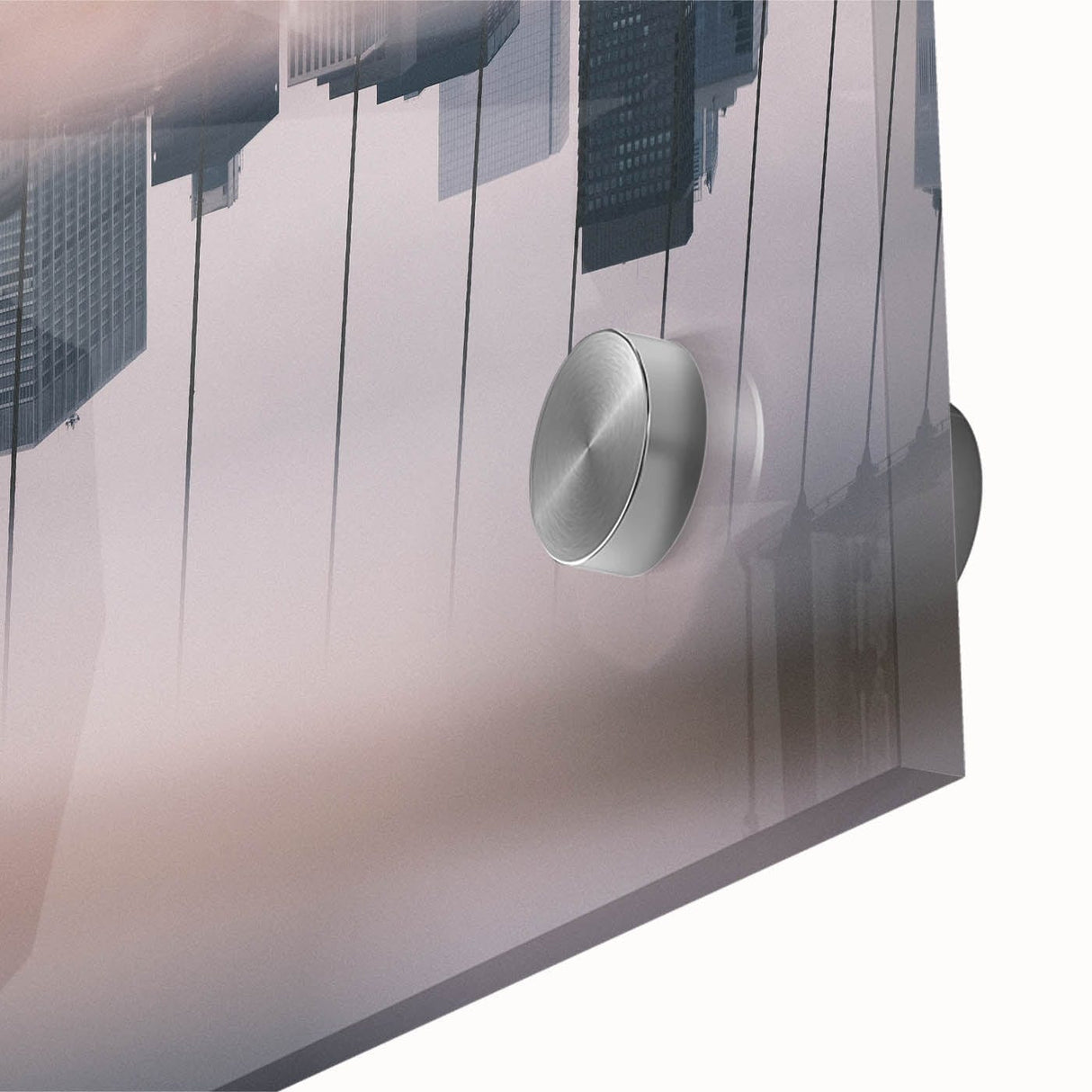 Urban Landscape Photography Decor – Reflective City Skyline Art