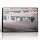 Urban Landscape Photography Decor – Reflective City Skyline Art
