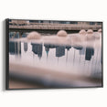 Urban Landscape Photography Decor – Reflective City Skyline Art