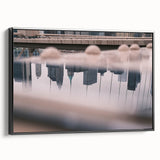 Urban Landscape Photography Decor – Reflective City Skyline Art