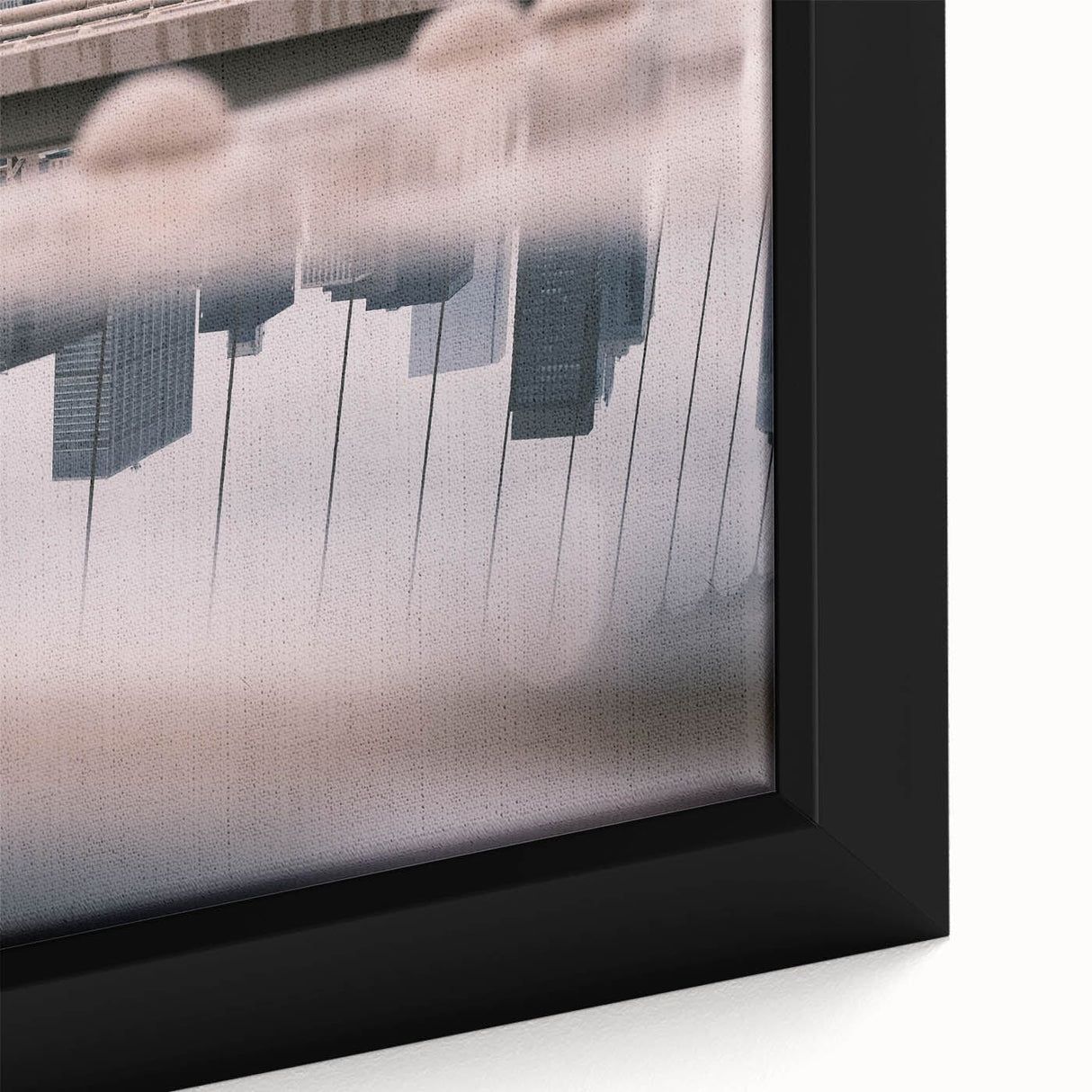 Urban Landscape Photography Decor – Reflective City Skyline Art