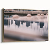 Urban Landscape Photography Decor – Reflective City Skyline Art