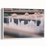 Urban Landscape Photography Decor – Reflective City Skyline Art