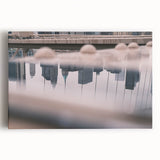 Urban Landscape Photography Decor – Reflective City Skyline Art