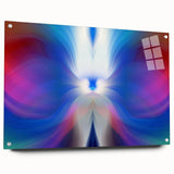 Contemporary Fluid Art Pieces in Blue and Magenta - Fluid Abstract Art Collection