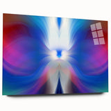 Contemporary Fluid Art Pieces in Blue and Magenta - Fluid Abstract Art Collection