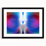 Contemporary Fluid Art Pieces in Blue and Magenta - Fluid Abstract Art Collection