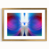 Contemporary Fluid Art Pieces in Blue and Magenta - Fluid Abstract Art Collection