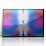 Contemporary Fluid Art Pieces in Blue and Magenta - Fluid Abstract Art Collection