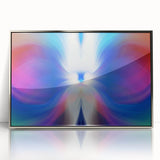 Contemporary Fluid Art Pieces in Blue and Magenta - Fluid Abstract Art Collection