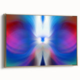 Contemporary Fluid Art Pieces in Blue and Magenta - Fluid Abstract Art Collection