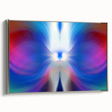 Contemporary Fluid Art Pieces in Blue and Magenta - Fluid Abstract Art Collection