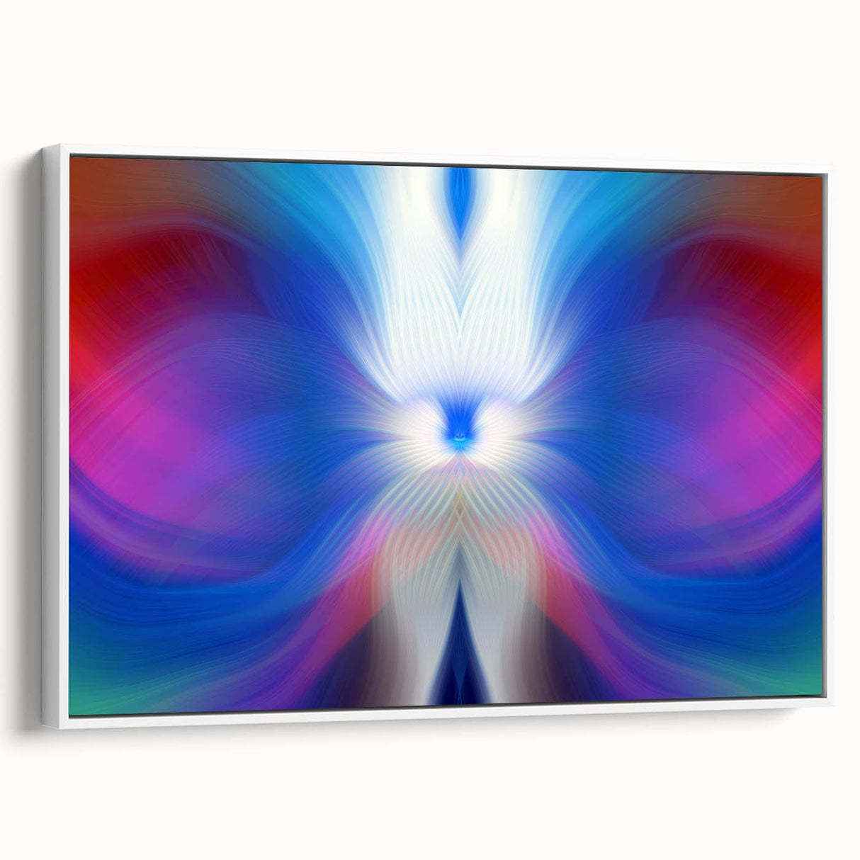Contemporary Fluid Art Pieces in Blue and Magenta - Fluid Abstract Art Collection