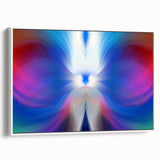 Contemporary Fluid Art Pieces in Blue and Magenta - Fluid Abstract Art Collection