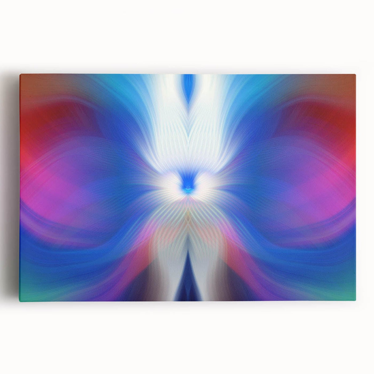 Contemporary Fluid Art Pieces in Blue and Magenta - Fluid Abstract Art Collection