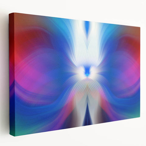 Contemporary Fluid Art Pieces in Blue and Magenta - Fluid Abstract Art Collection